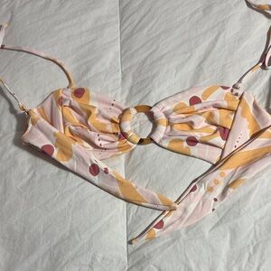 Montce Pink and Orange Bikini Top